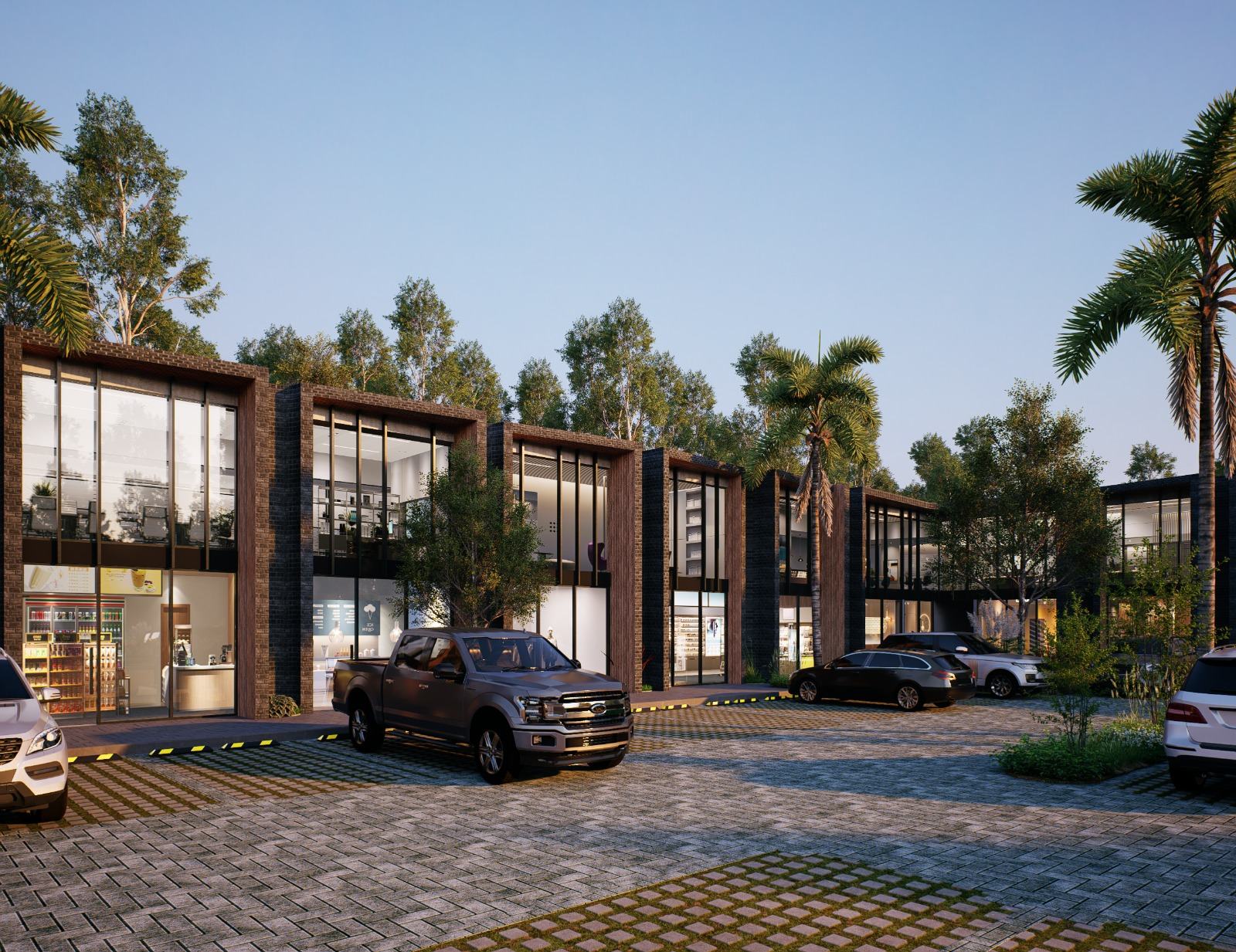 Render de locales con doble altura